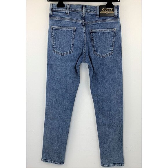 NWT Gucci tapered jeans in blue size 30 - Picture 2 of 12